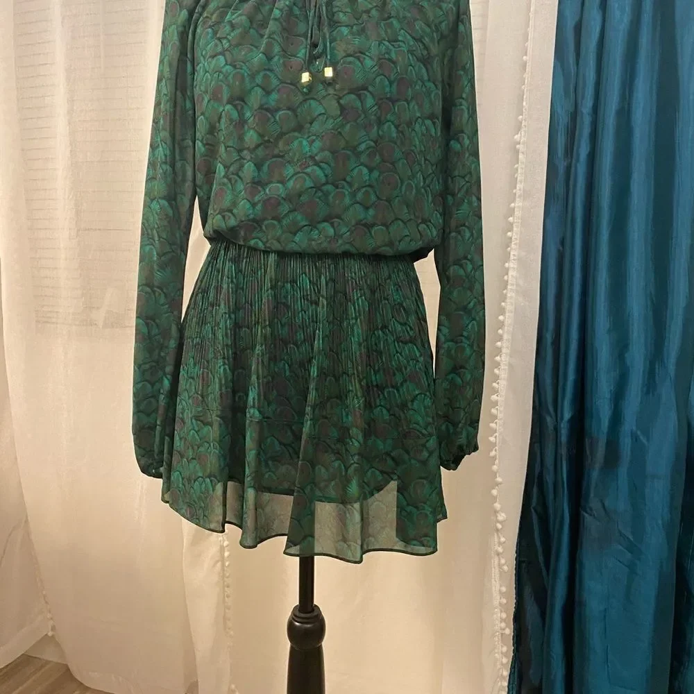 Michael Kors beautiful peacock dress, XS